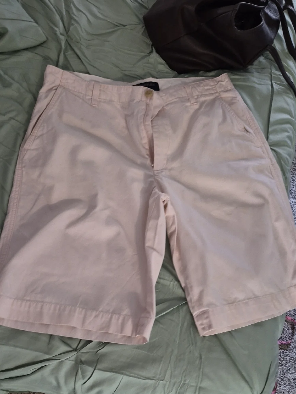 Banana Republic Men's Lt Pink Classic Chino Golf Cotton Shorts Sz 33